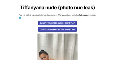 tiffanyana leaks We would like to show you a description here but the site won’t allow us